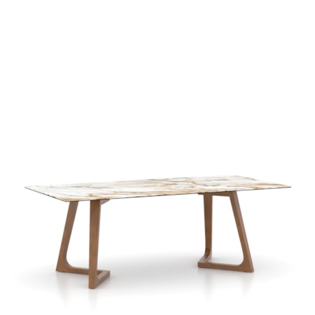 Double-Pedestal Table w/Porcelain Top