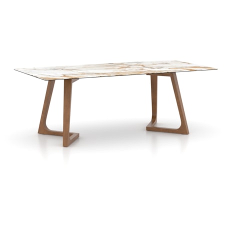 Double-Pedestal Table w/Porcelain Top
