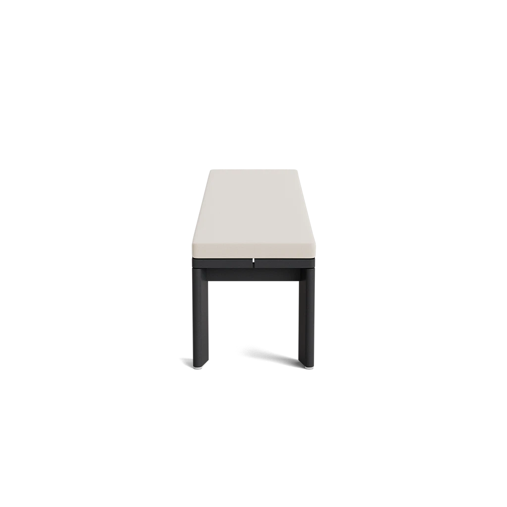 76" Cushioned Aluminum Dining Bench