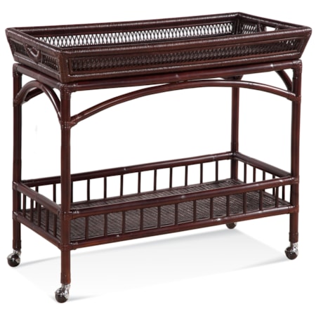 Okracoke Bar Cart on Casters