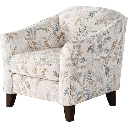 Accent Chair with Sloped Arms