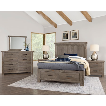 5-Piece Queen Dovetail Storage Bedroom Set
