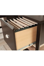 Sauder Summit Station Contemporary One-Drawer Nightstand with Open Shelf Storage