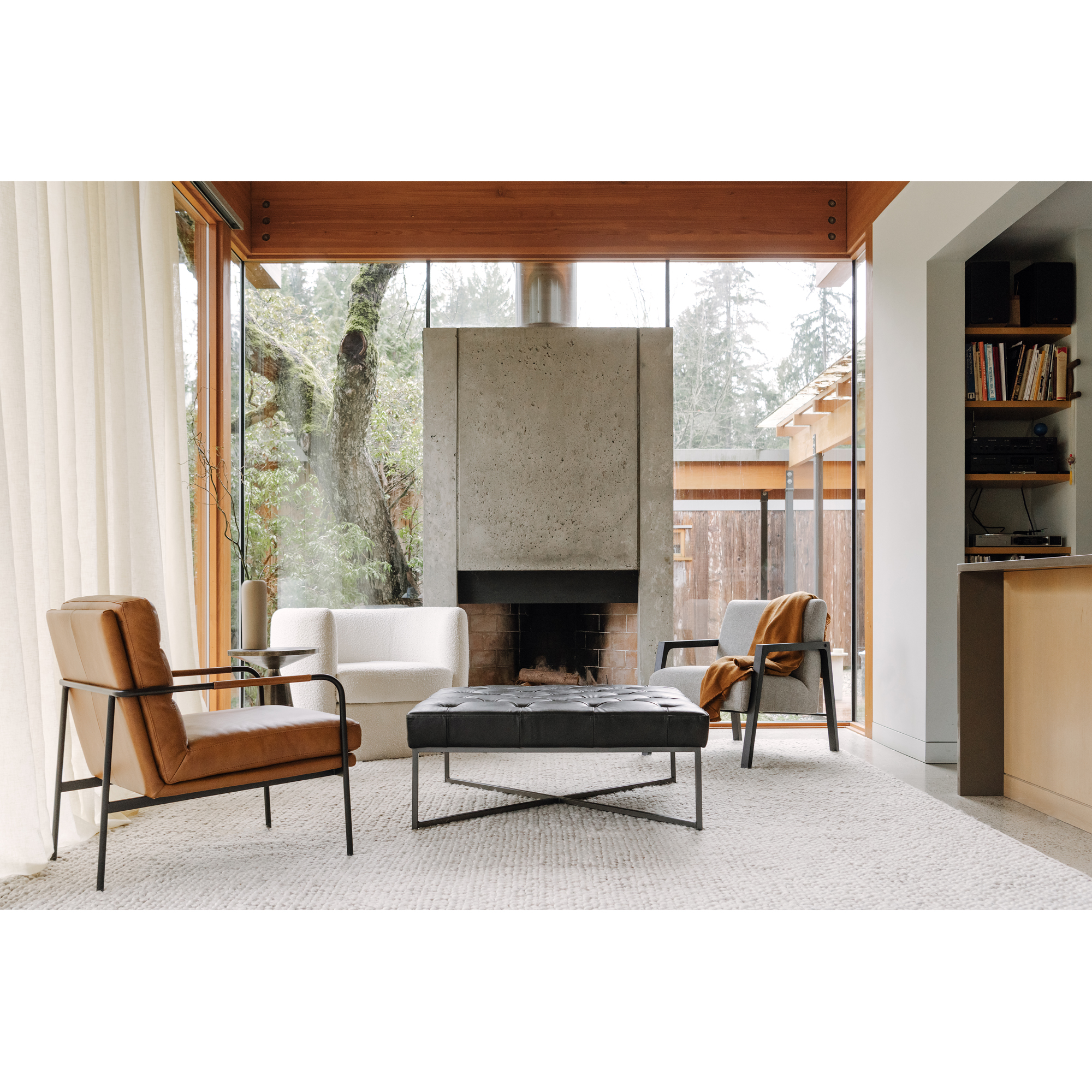 Moe's Home Collection Koba Koba Chair Maya White