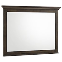 Contemporary Dresser Mirror with Beveled Glass