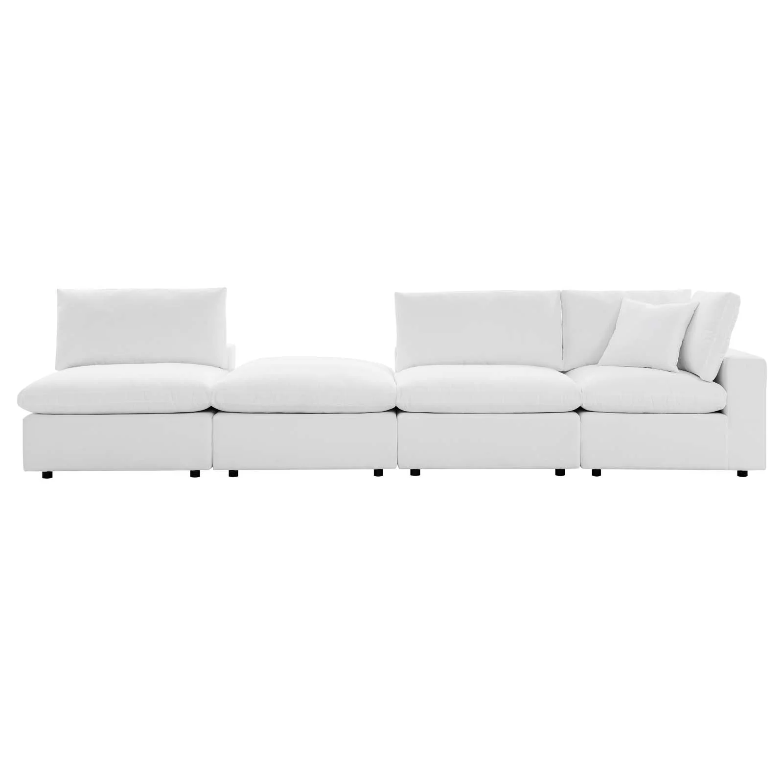 Modway Commix EEI5582WHI Outdoor 4Piece Sectional Sofa Value City