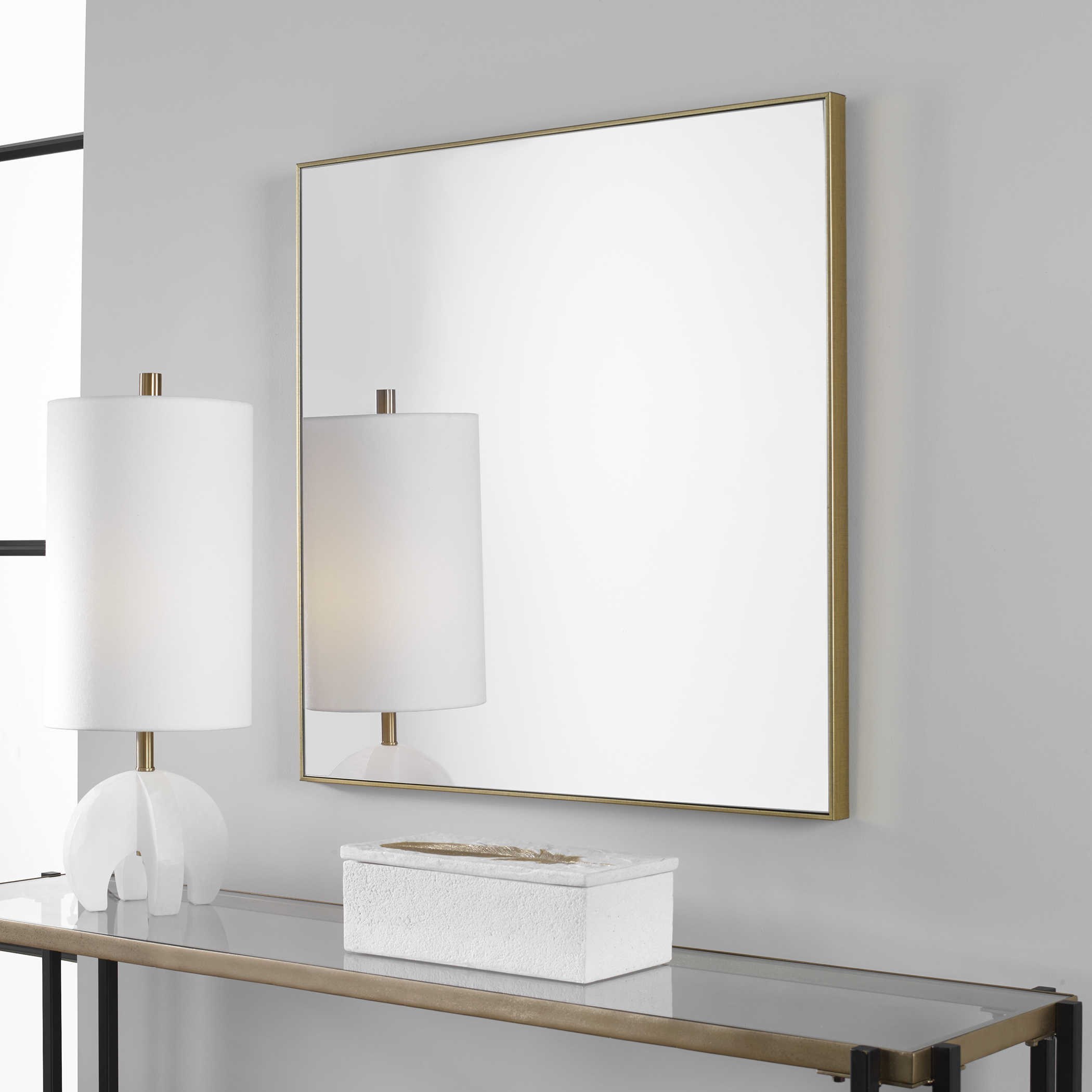Uttermost Mirrors Alexo Gold Square Mirror