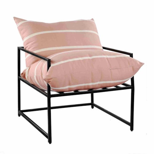 Contemporary Metal Accent Chair