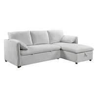 Casual Sectional Sleeper Sofa with Storage