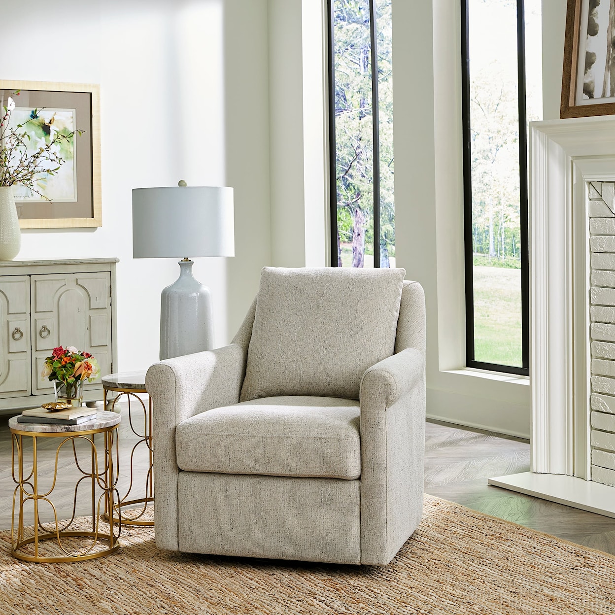 Liberty Furniture Landcaster Swivel Accent Chair