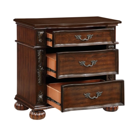 3-Drawer Nightstand