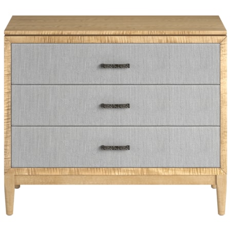3-Drawer Fabric Bedside Chest
