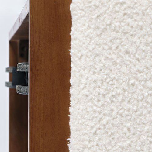 Jofran Hudson 237648 Transitional Sliding Ottoman with Casters and