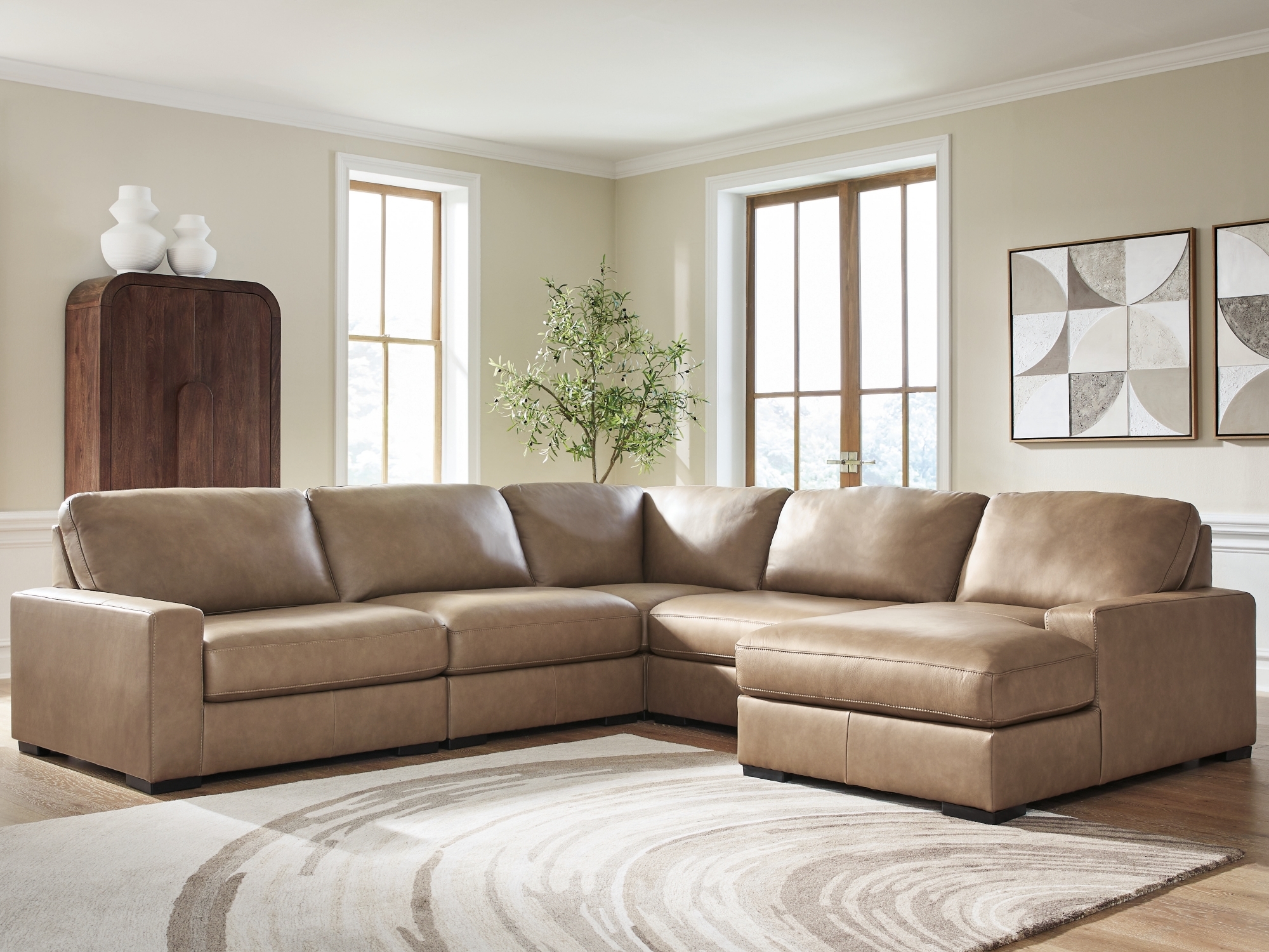 5-Piece Sectional With Chaise