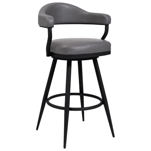 Contemporary 30" Barstool with Swivel Seat
