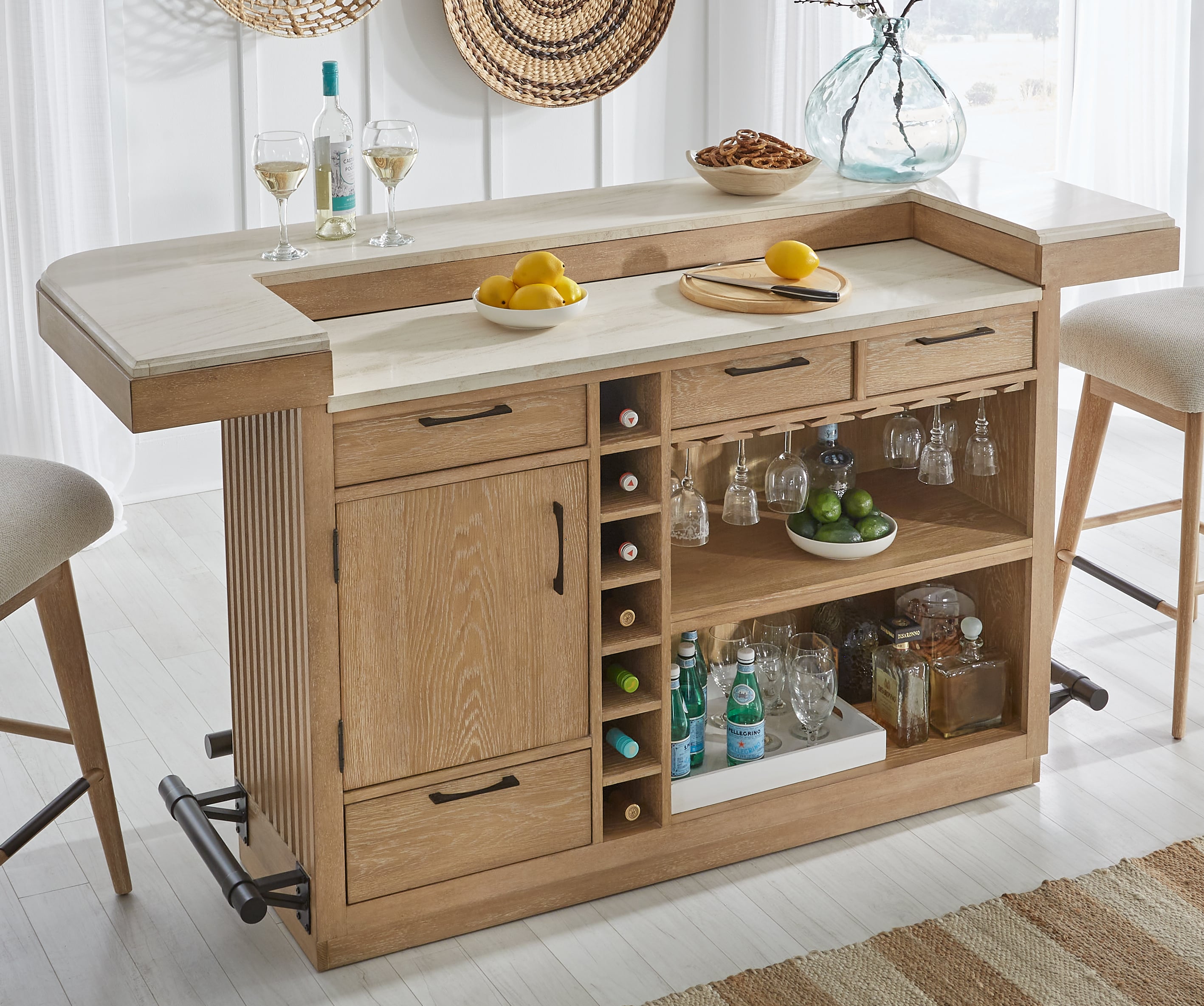 Parker House Escape 3-Piece Dining Bar Set