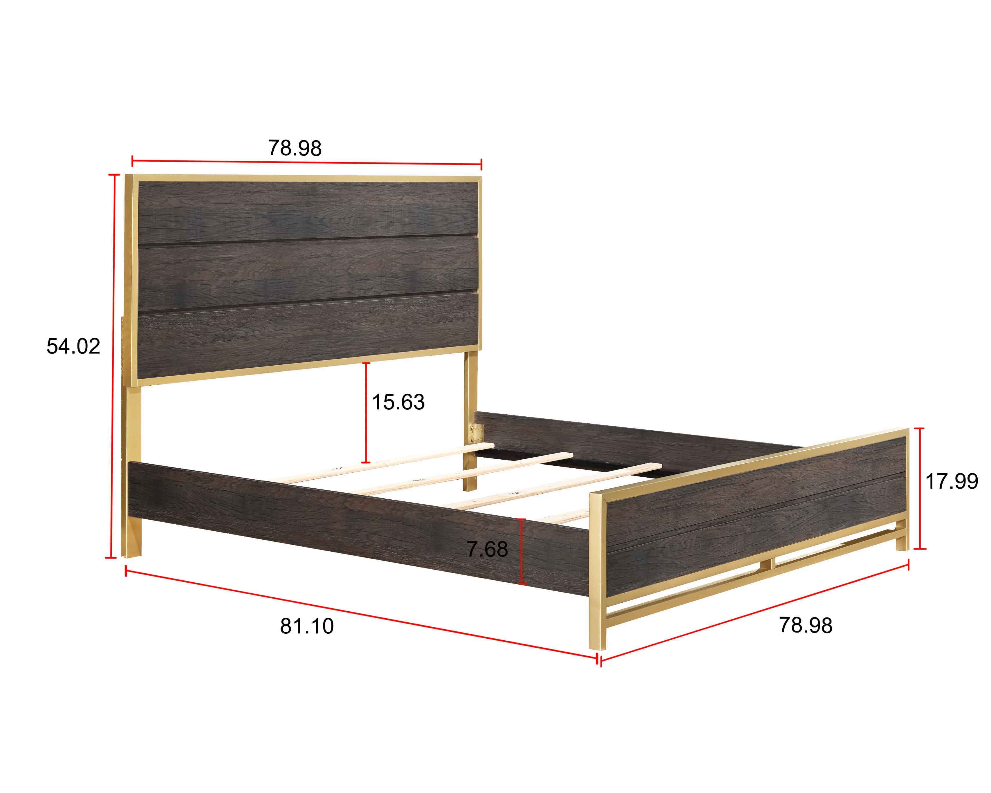 Slat Panel Bed - King