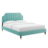 Performance Velvet King Platform Bed