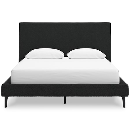 Queen Upholstered Bed With Roll Slats