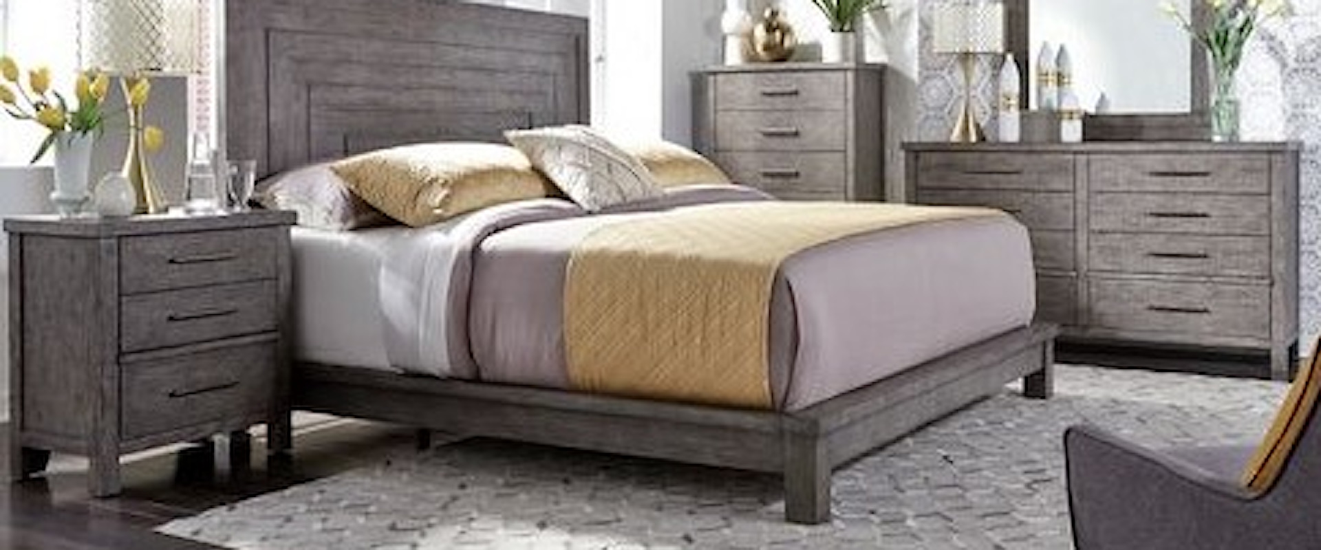 Contemporary 5-Piece California King Bedroom Set