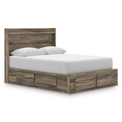 Queen Panel Storage Bed