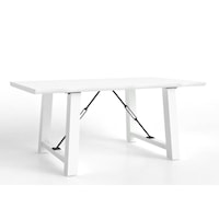 Industrial Custom Rectangular Wood Table with Live Edge