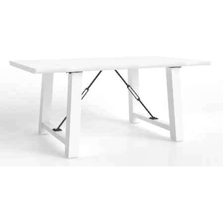 Industrial Custom Rectangular Wood Table with Live Edge