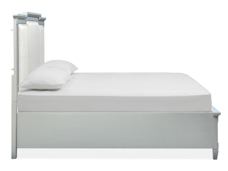 Queen Storage Bed w/Upholstered Headboard