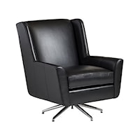 Contemporary Chastain Leather Swivel Chair