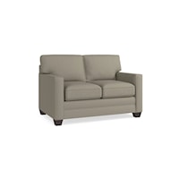 Casual Loveseat with Track Arms