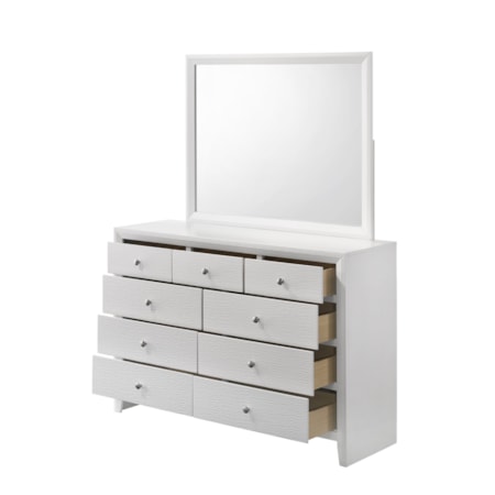 Dresser &amp; Mirror Set