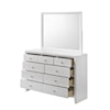 Crown Mark Evelyn Dresser & Mirror Set