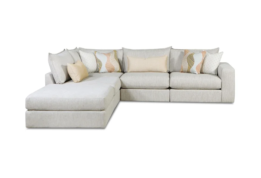 7004 LOXLEY COCONUT Sectional by Fusion Furniture at Howell Furniture