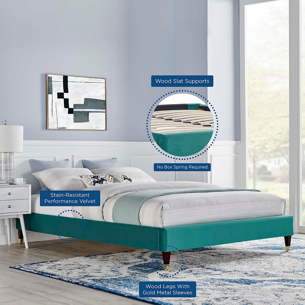 Modway Harlow Twin Platform Bed Frame