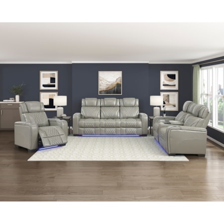 3-Piece Power Reclining Living Room Set