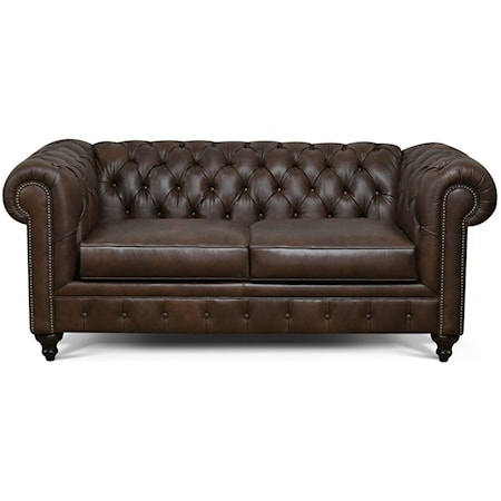 Chesterfield Loveseat with Nailheads