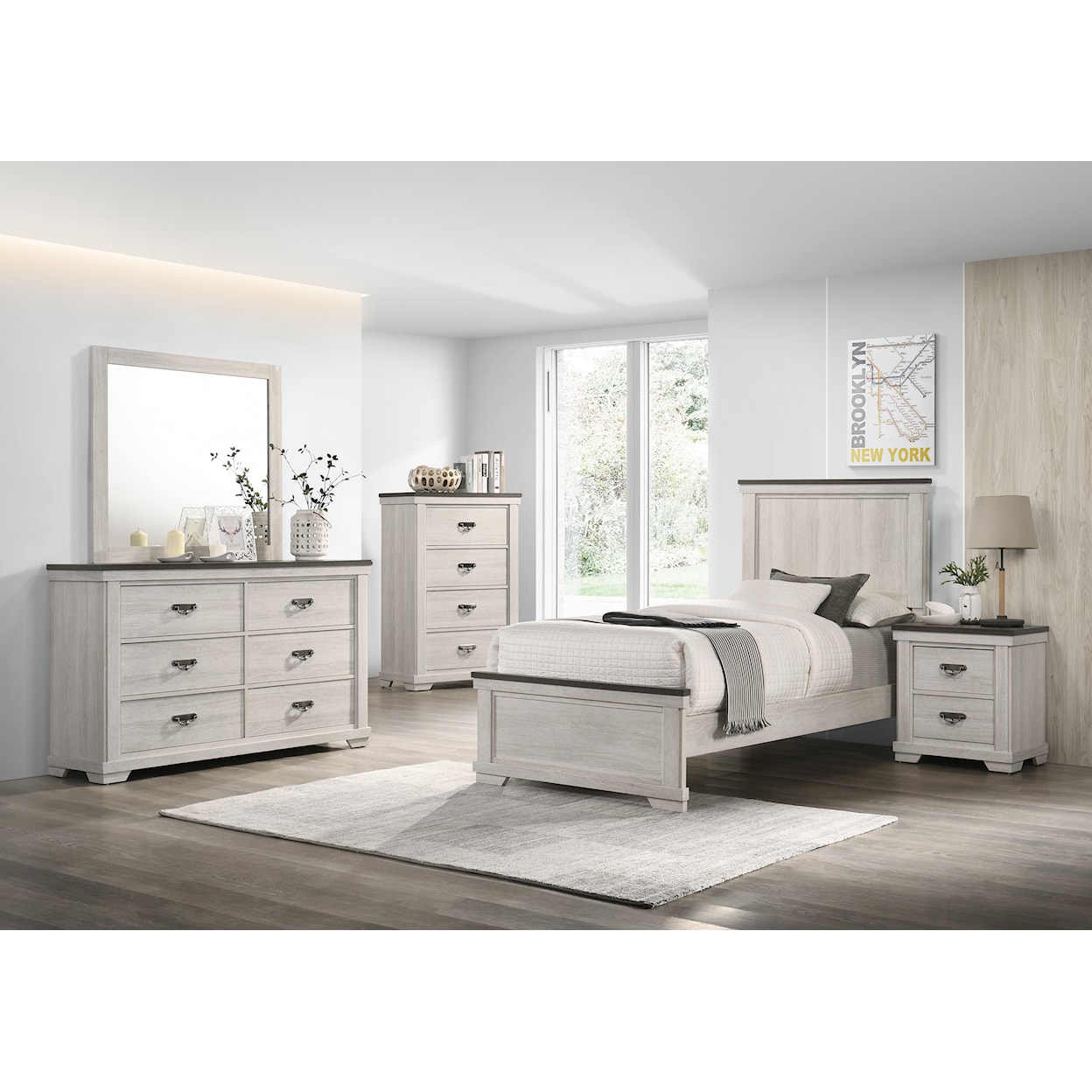 Crown Mark Leighton Twin Bedroom Set