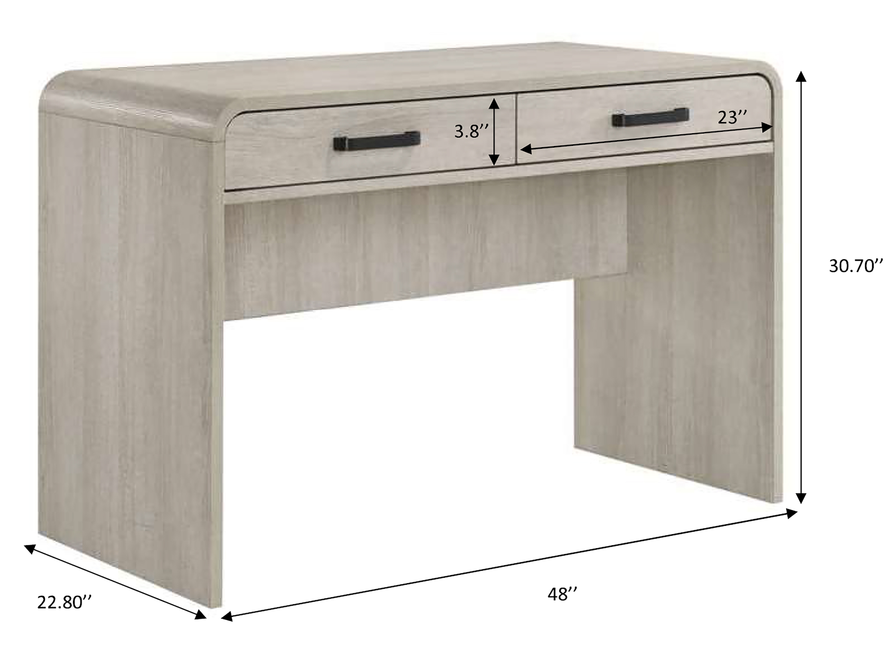 2-Drawer Writing Desk