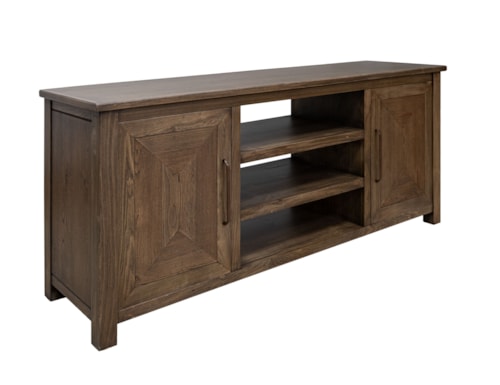 Transitional Storage Console with Magnetic Doors