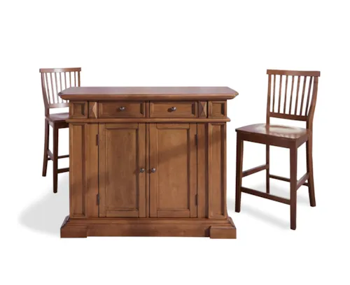Traditional 3-Piece Kitchen Island Set