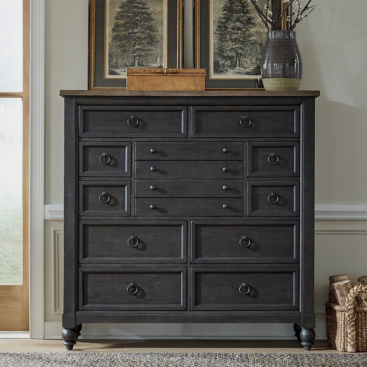 Liberty Furniture Americana Farmhouse 12-Drawer Chesser