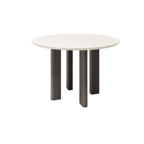 54" Round Counter Height Table - Smoke/Ivory