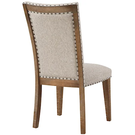 Upholstered Dining Side Chair with Tufting