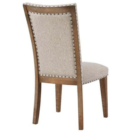 Upholstered Dining Side Chair with Tufting