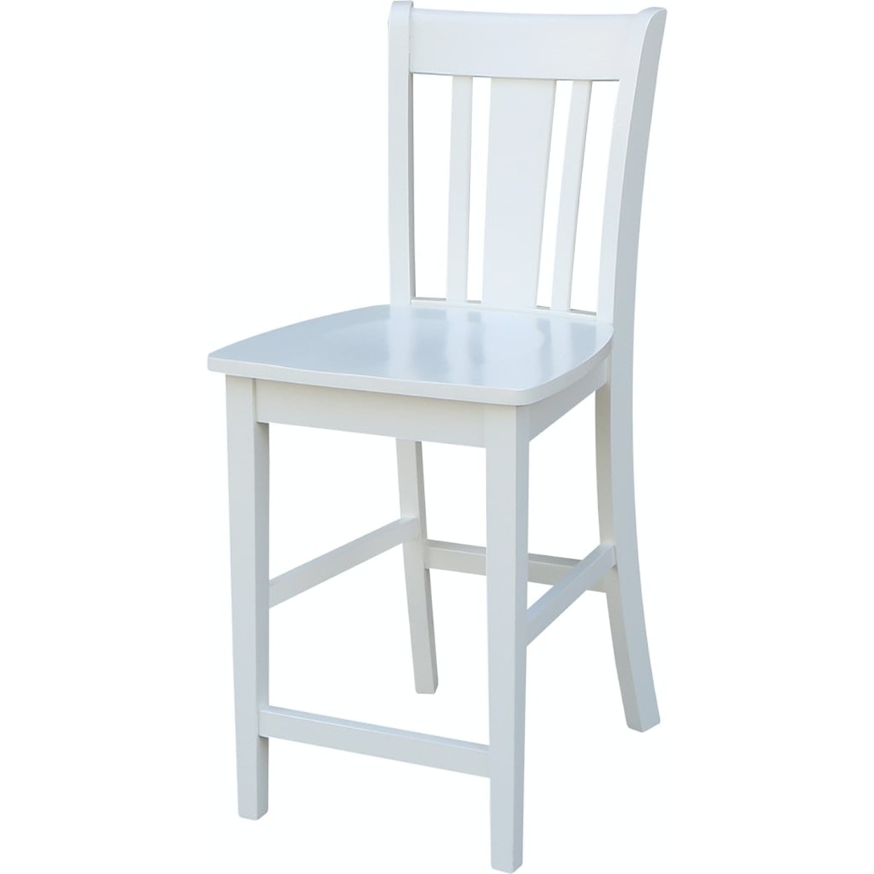 John Thomas Dining Essentials San Remo Counter Stool in Pure White