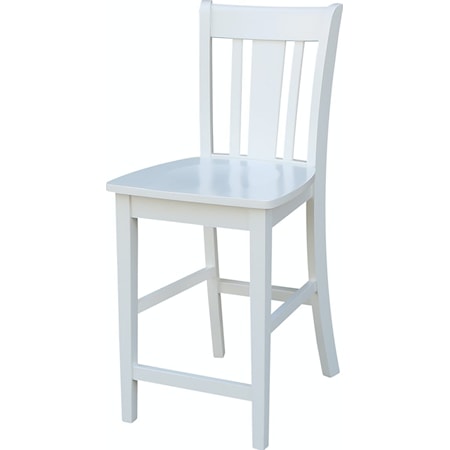 San Remo Counter Stool in Pure White