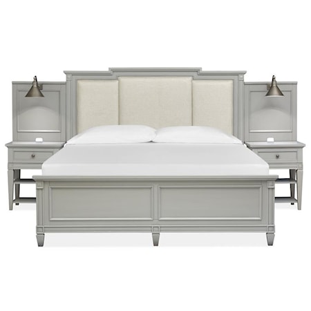 Complete Queen Wall Bed w/Upholstered HB