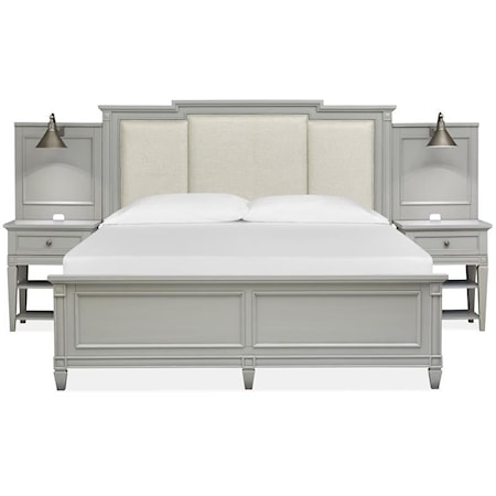 Complete Queen Wall Bed w/Upholstered HB