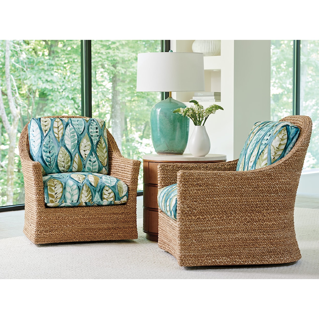 Tommy Bahama Home Palm Desert Soren Swivel Chair