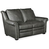 Power Reclining Loveseat with Nailhead Trim